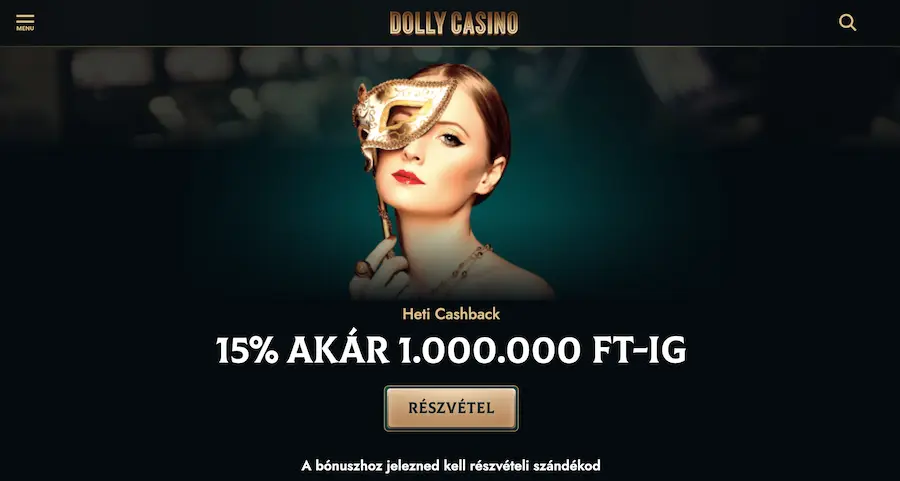 Dolly Casino Heti Cashback